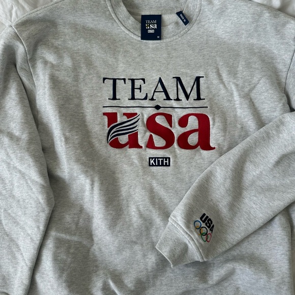 Kith SS22 Team USA Heather Gray Sweatshirt - Picture 3 of 3